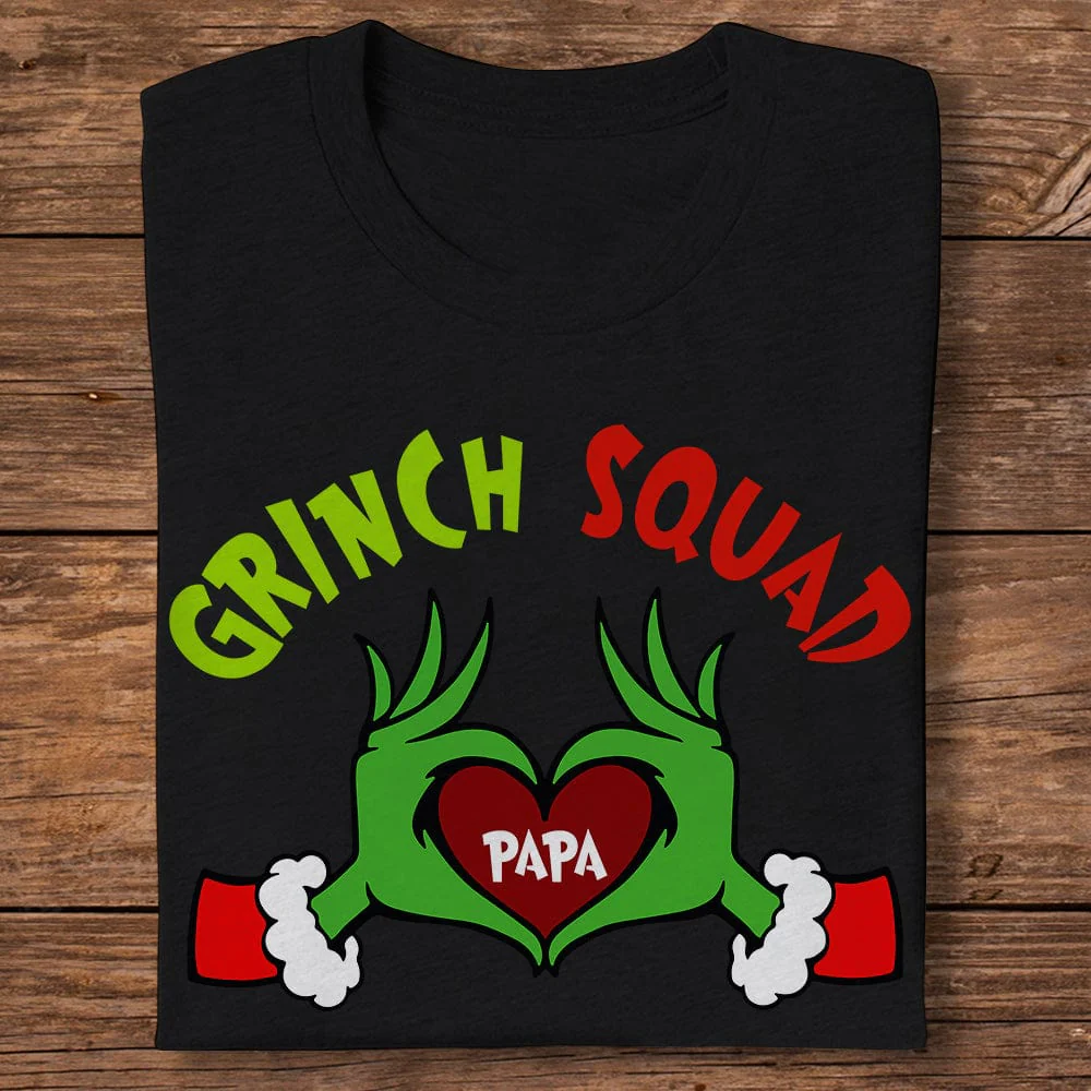Custom Text Hand In Heart Family Christmas Gift Dark Shirt HO82 893168 - Image 3
