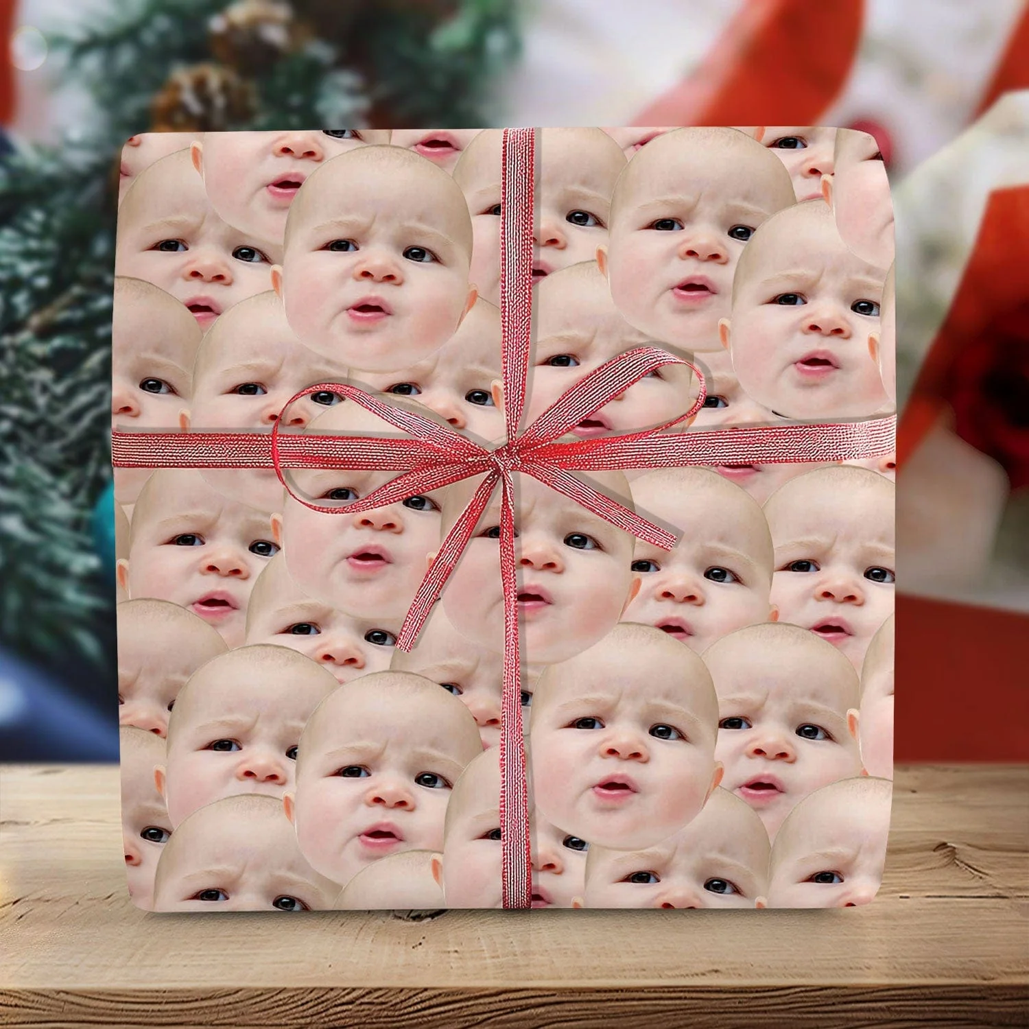 Custom Human Face Wrapping Paper HO82 893330