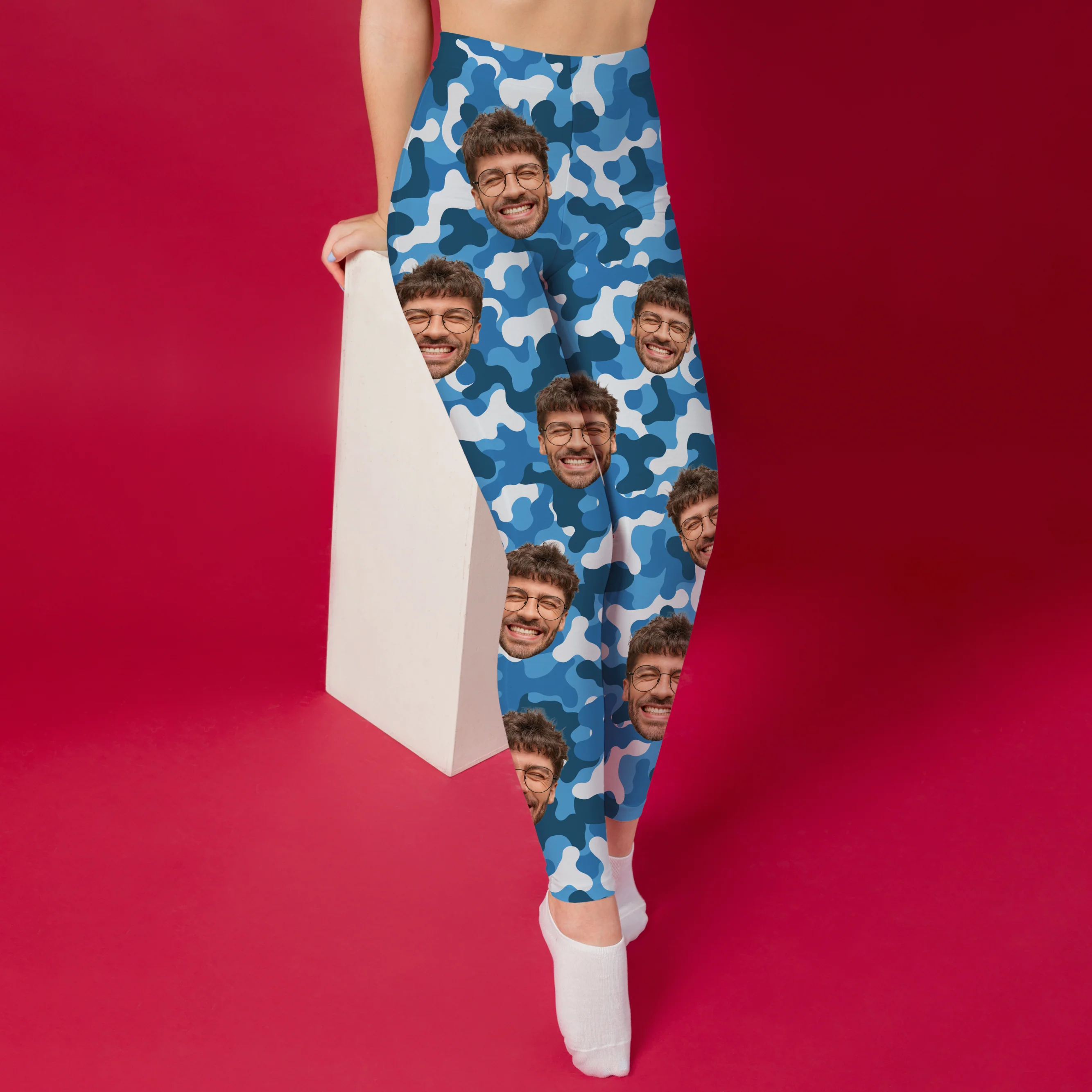 Custom Human Photo Camo Background Legging HO82 900486 - Image 3