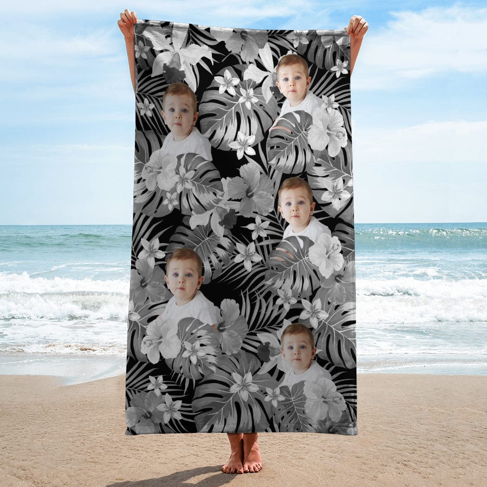 Custom Human Photo Tropical Style Beach Towel N304 890390 - Image 7