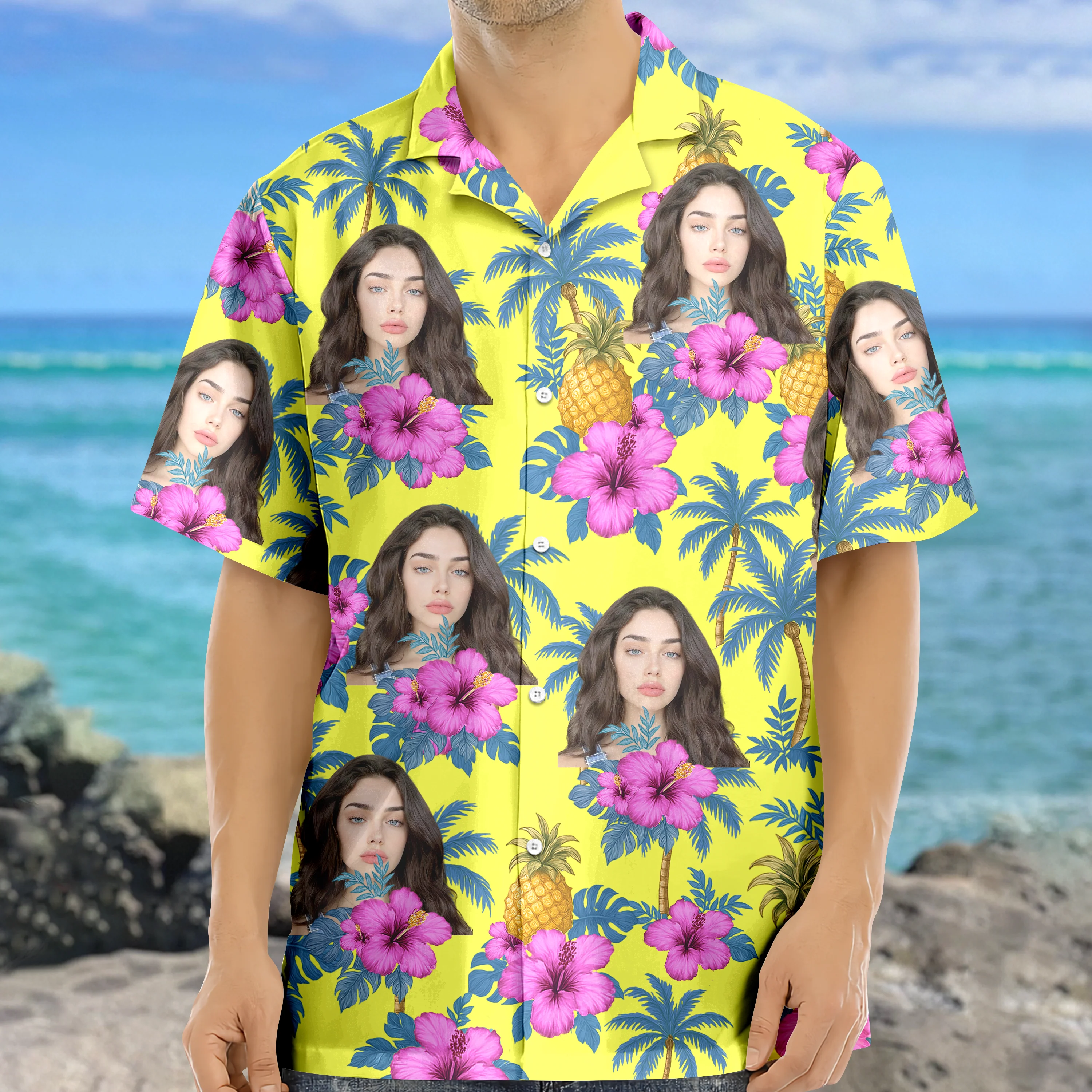 Custom Human Photo Tropical Vibe Family Hawaii Shirt HO82 893746 - Image 10