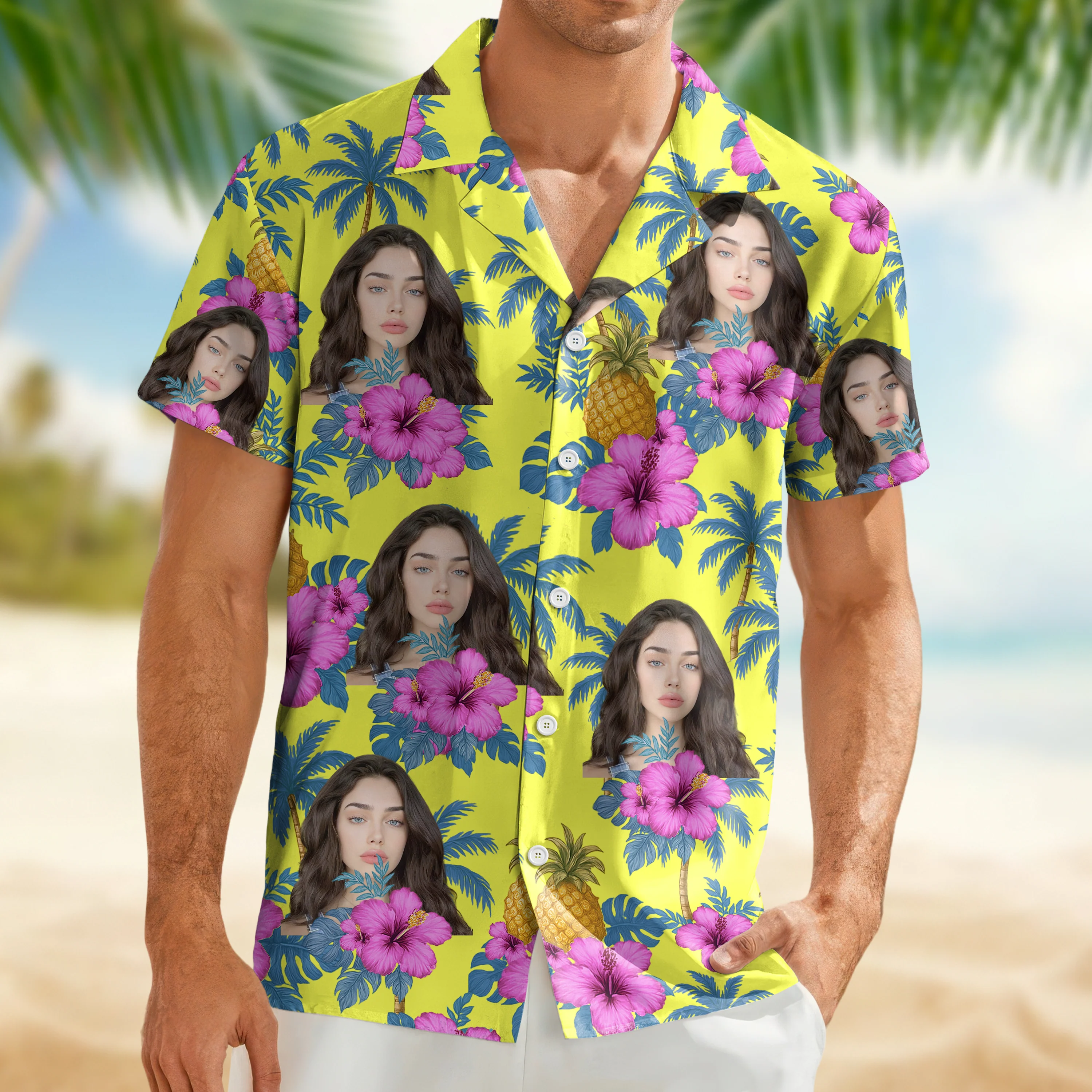 Custom Human Photo Tropical Vibe Family Hawaii Shirt HO82 893746 - Image 9
