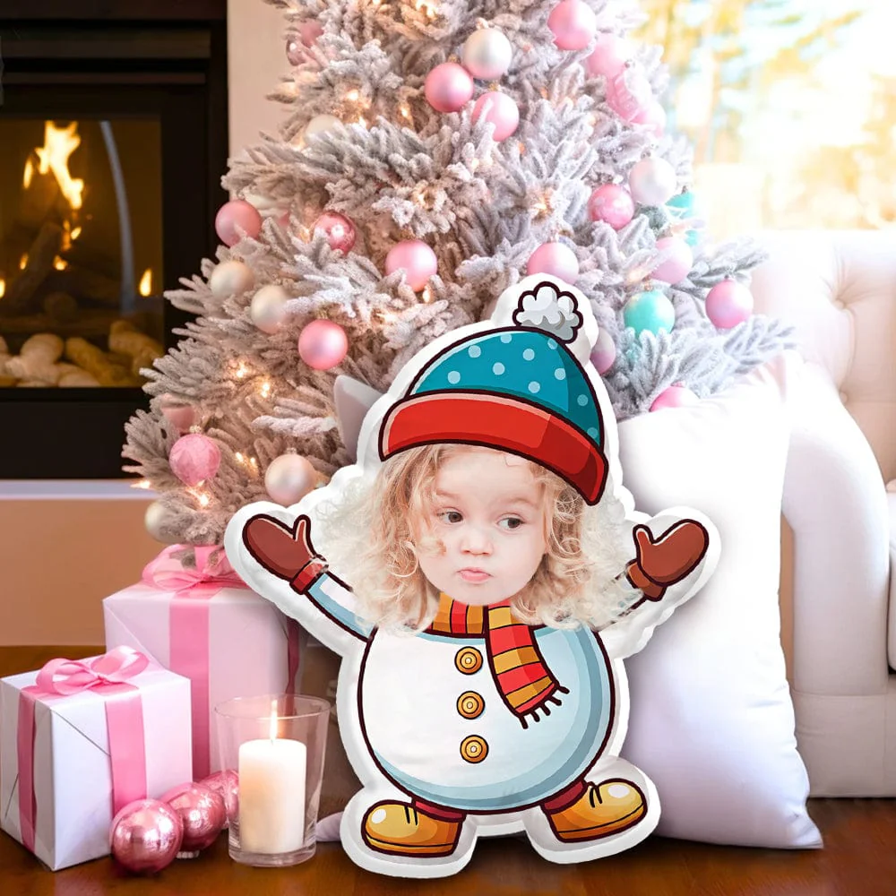 Custom Kid Face Christmas Shaped Pillow HO82 893340 - Image 2
