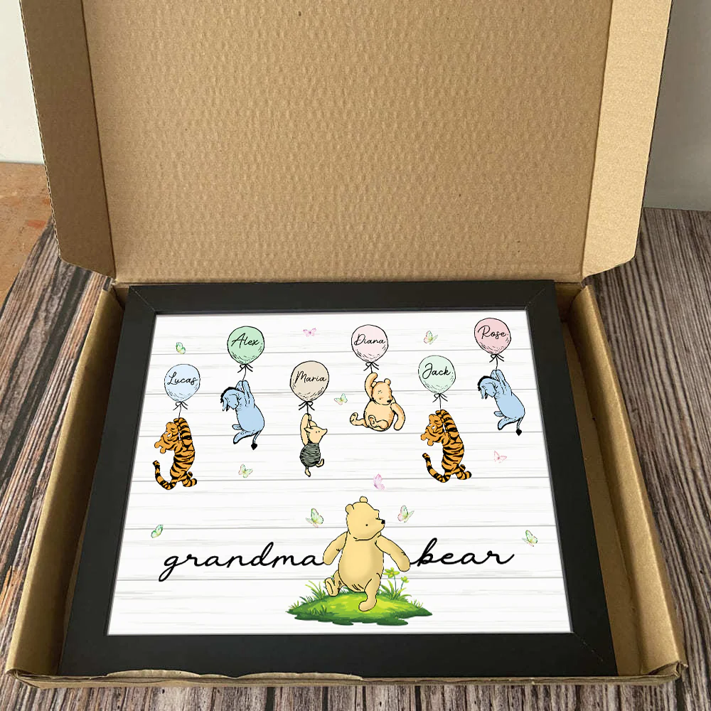 Custom Mama Grandma Bear With Kids Picture Frame Gift For Mother’s Day HO82 893530 - Image 5