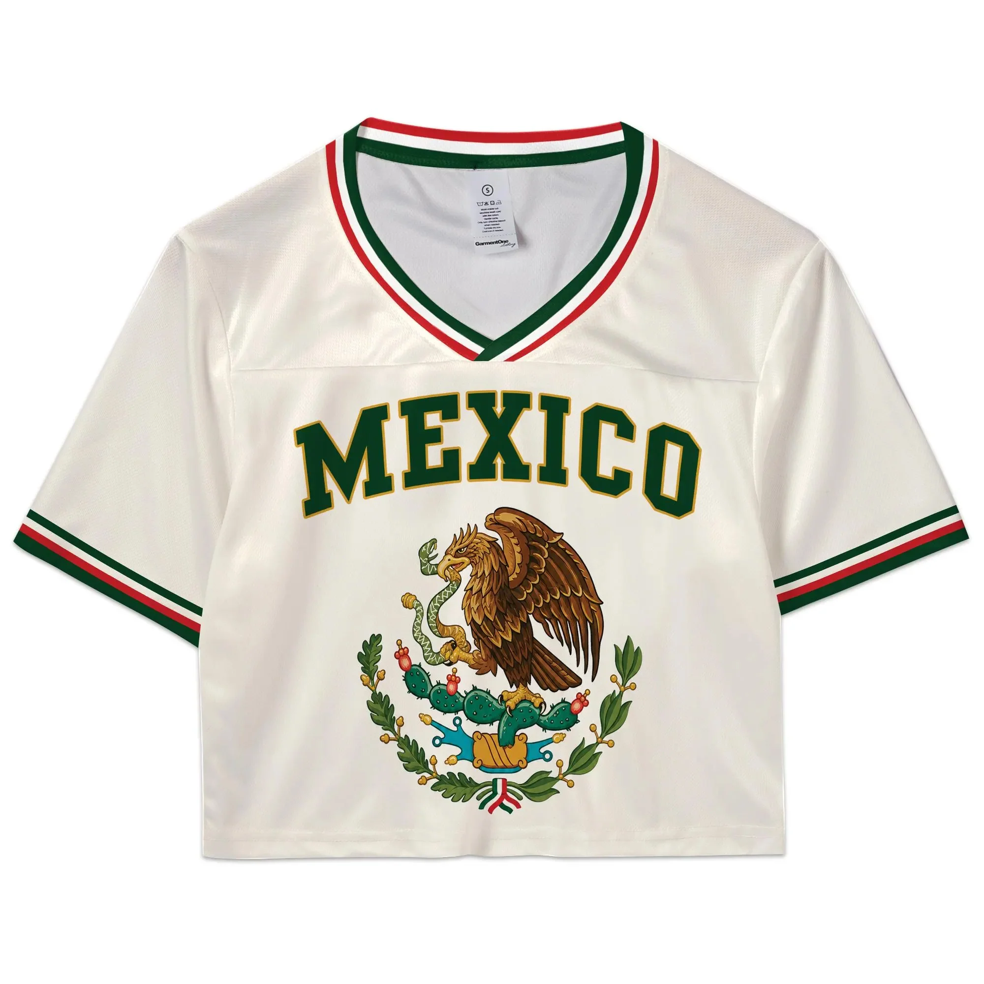 Custom Mexico Soccer Fitted Crop Top Jersey, Mexico Jersey Crop Tee, Game Day Shirt HO82 903004 - Image 10