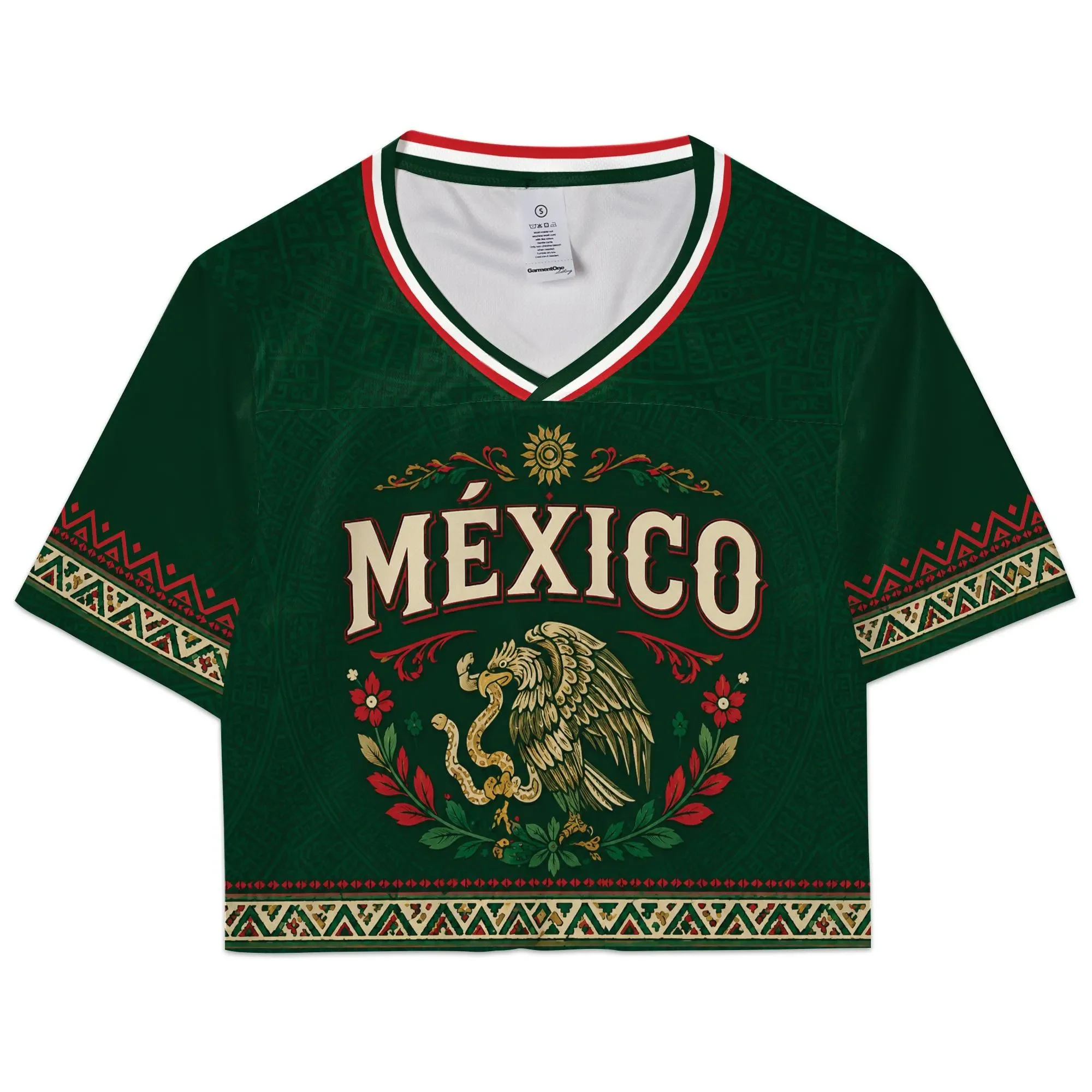 Custom Mexico Soccer Fitted Crop Top Jersey, Mexico Jersey Crop Tee, Game Day Shirt HO82 903004 - Image 7
