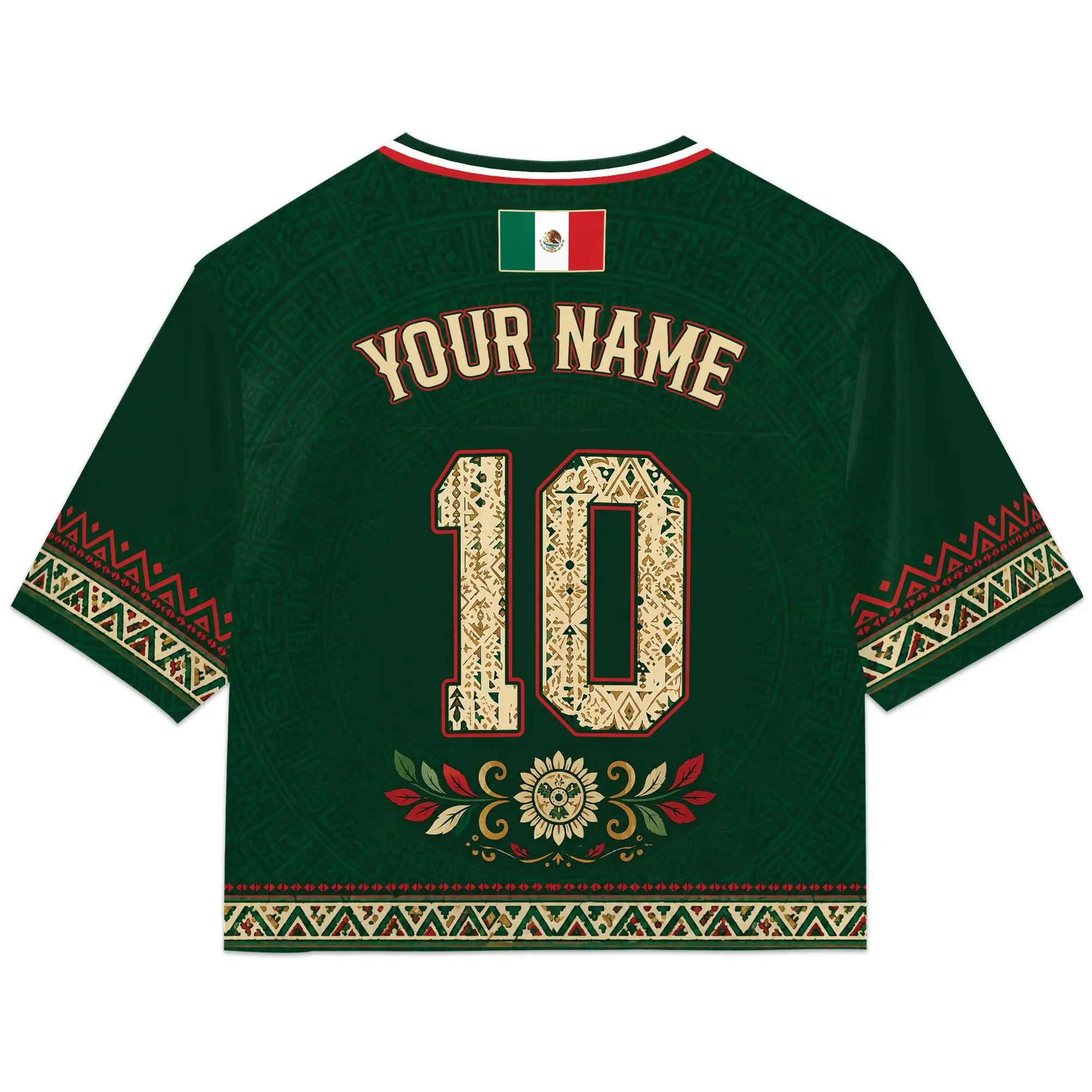 Custom Mexico Soccer Fitted Crop Top Jersey, Mexico Jersey Crop Tee, Game Day Shirt HO82 903004 - Image 8