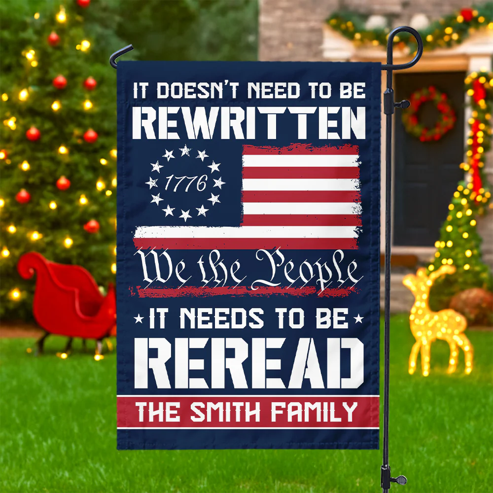 Custom Name 250 Years of American Flag We The People Patriotic Garden Flag Gift for Family HO82 894794 - Image 2