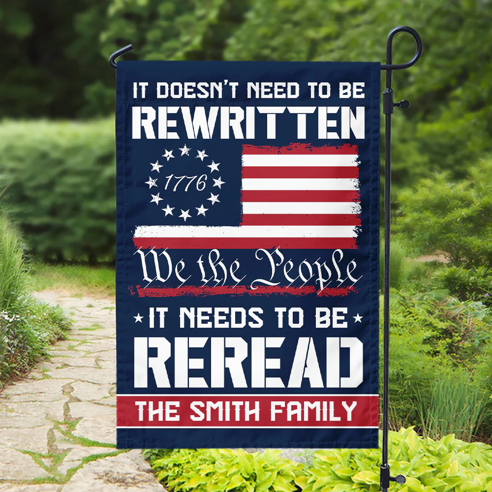 Custom Name 250 Years of American Flag We The People Patriotic Garden Flag Gift for Family HO82 894794 - Image 3