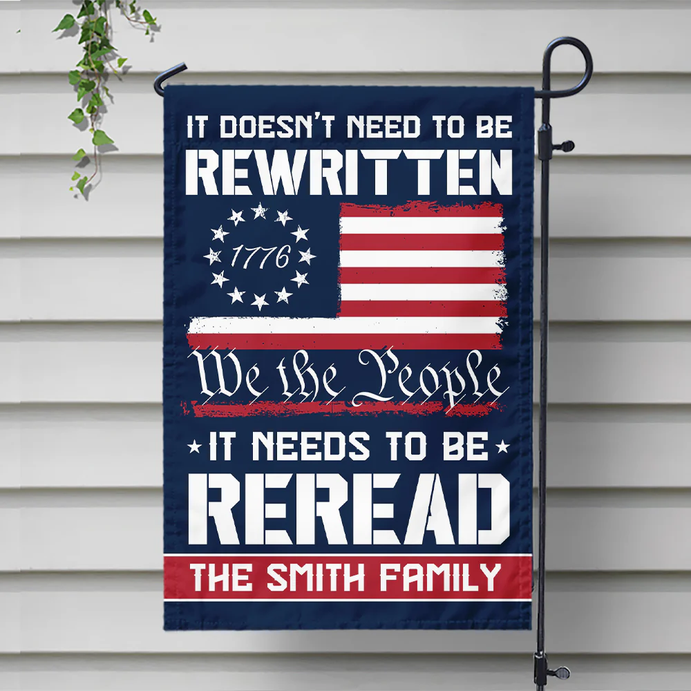 Custom Name 250 Years of American Flag We The People Patriotic Garden Flag Gift for Family HO82 894794 - Image 4