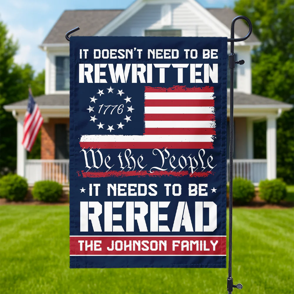 Custom Name 250 Years of American Flag We The People Patriotic Garden Flag Gift for Family HO82 894794 - Image 5