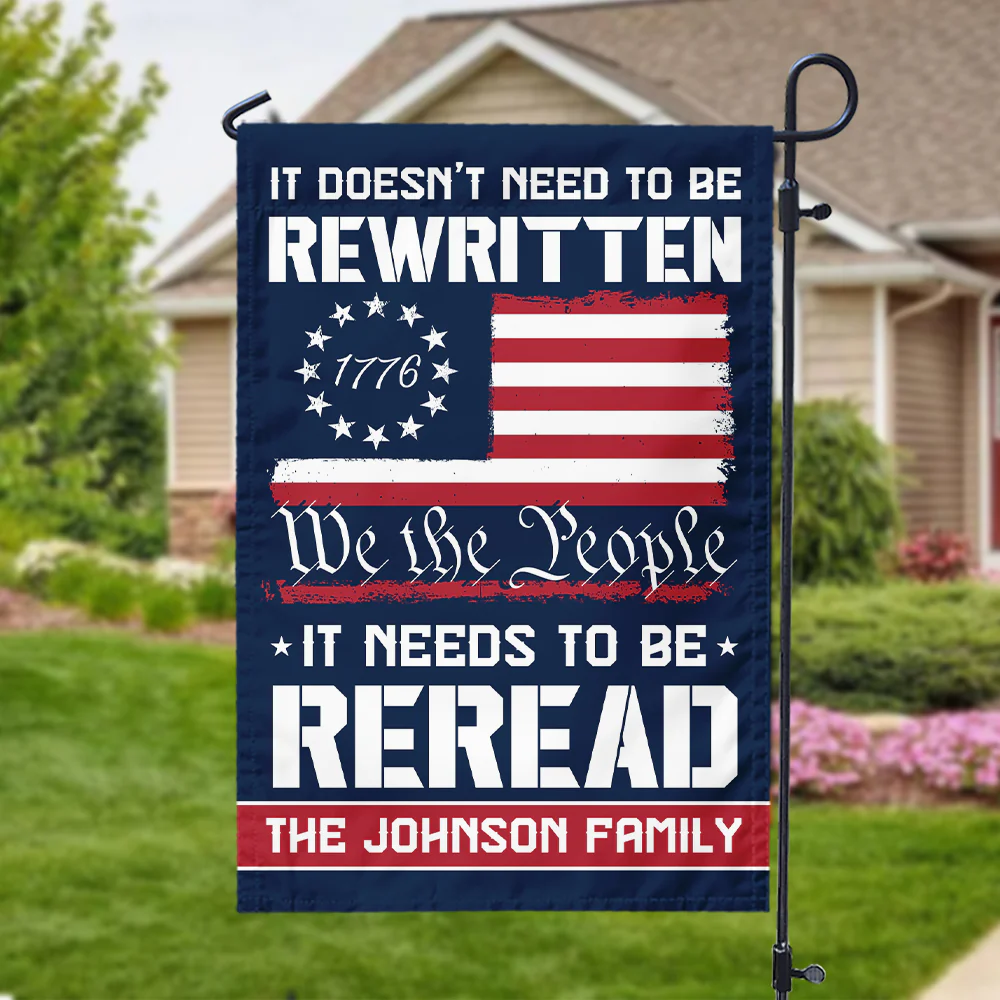 Custom Name 250 Years of American Flag We The People Patriotic Garden Flag Gift for Family HO82 894794 - Image 6
