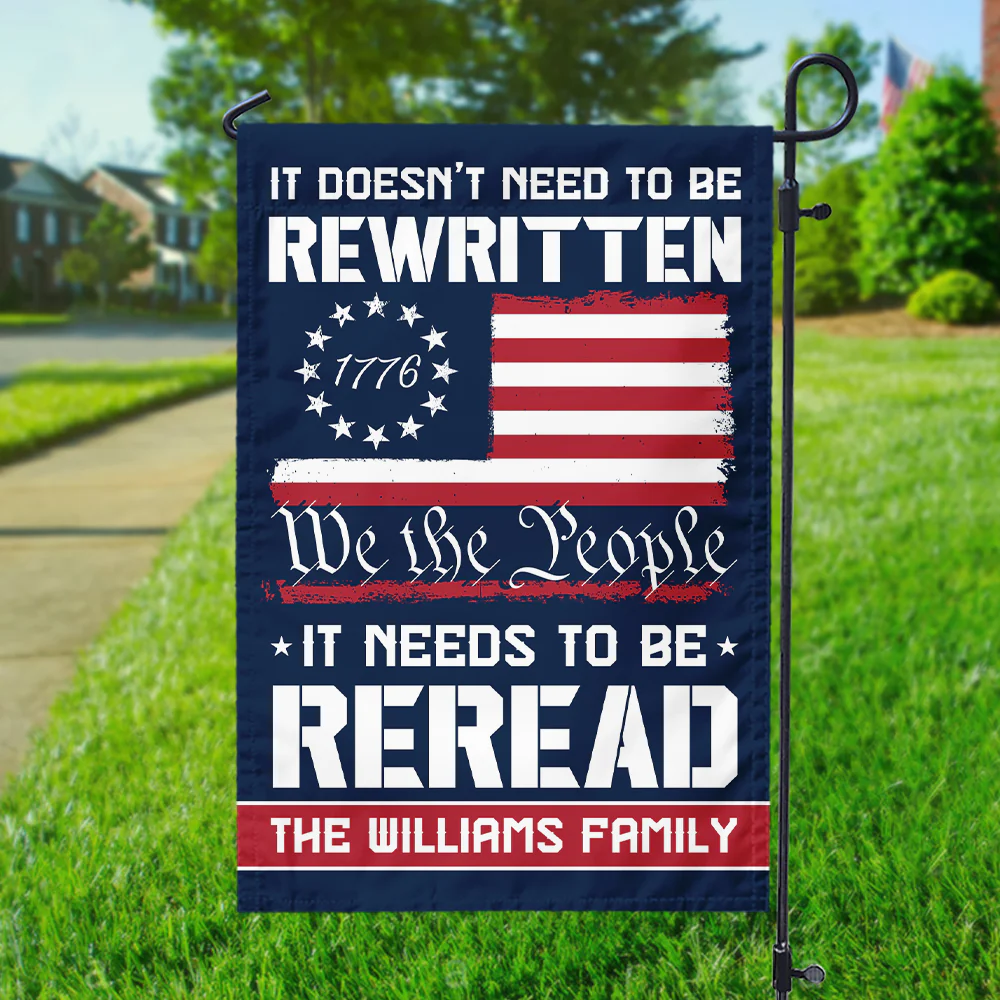 Custom Name 250 Years of American Flag We The People Patriotic Garden Flag Gift for Family HO82 894794 - Image 7