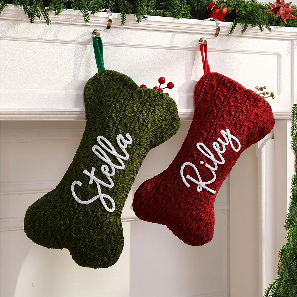 Custom Name Bone Christmas Stocking Personalized Gift HO82 900440 - Image 4