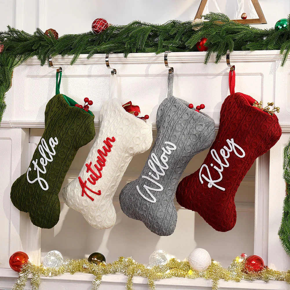 Custom Name Bone Christmas Stocking Personalized Gift HO82 900440 - Image 5