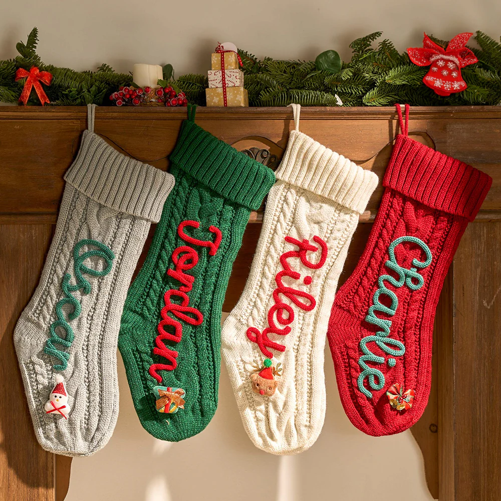 Custom Name Christmas Personalized Christmas Stocking Personalized Gift HO82 900438 - Image 2