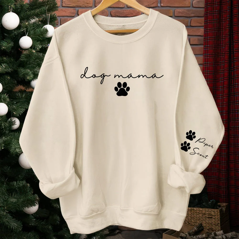 Custom Name Dog Mama Sweatshirt Personalized Gift TA29 890084