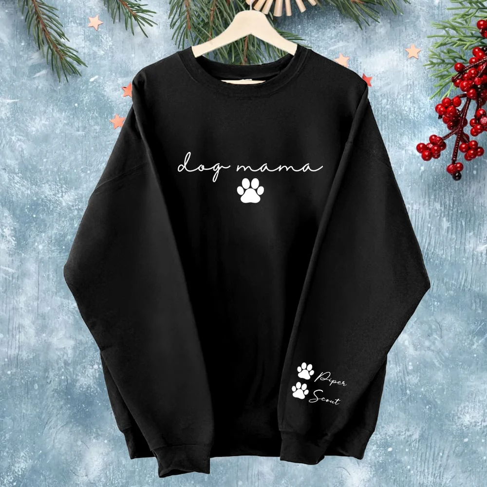 Custom Name Dog Mama Sweatshirt Personalized Gift TA29 890084 - Image 2