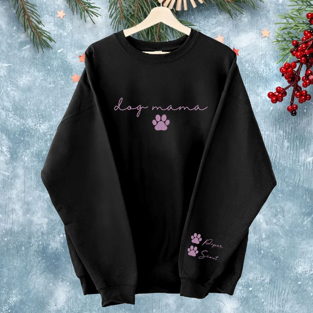 Custom Name Dog Mama Sweatshirt Personalized Gift TA29 890084 - Image 4