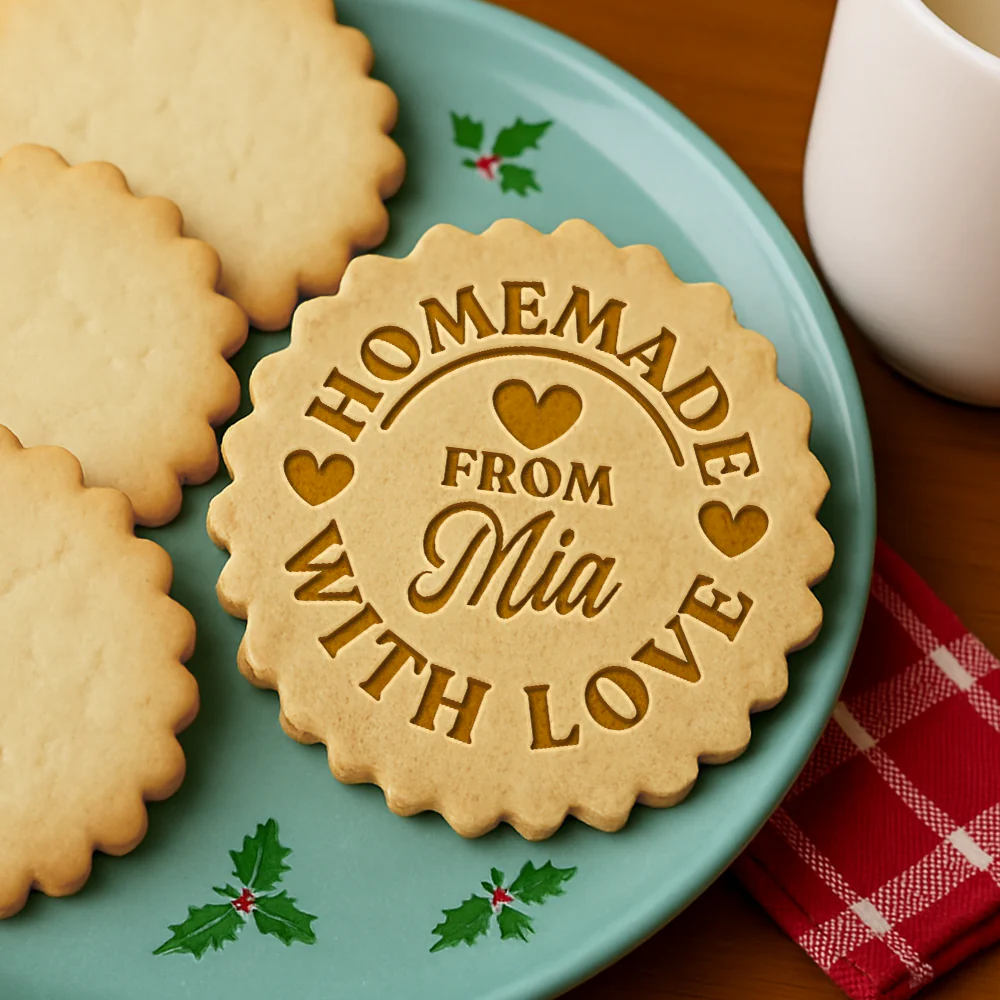 Custom Name Home Made With Love Cookie Stamp HO82 900616 - Image 7