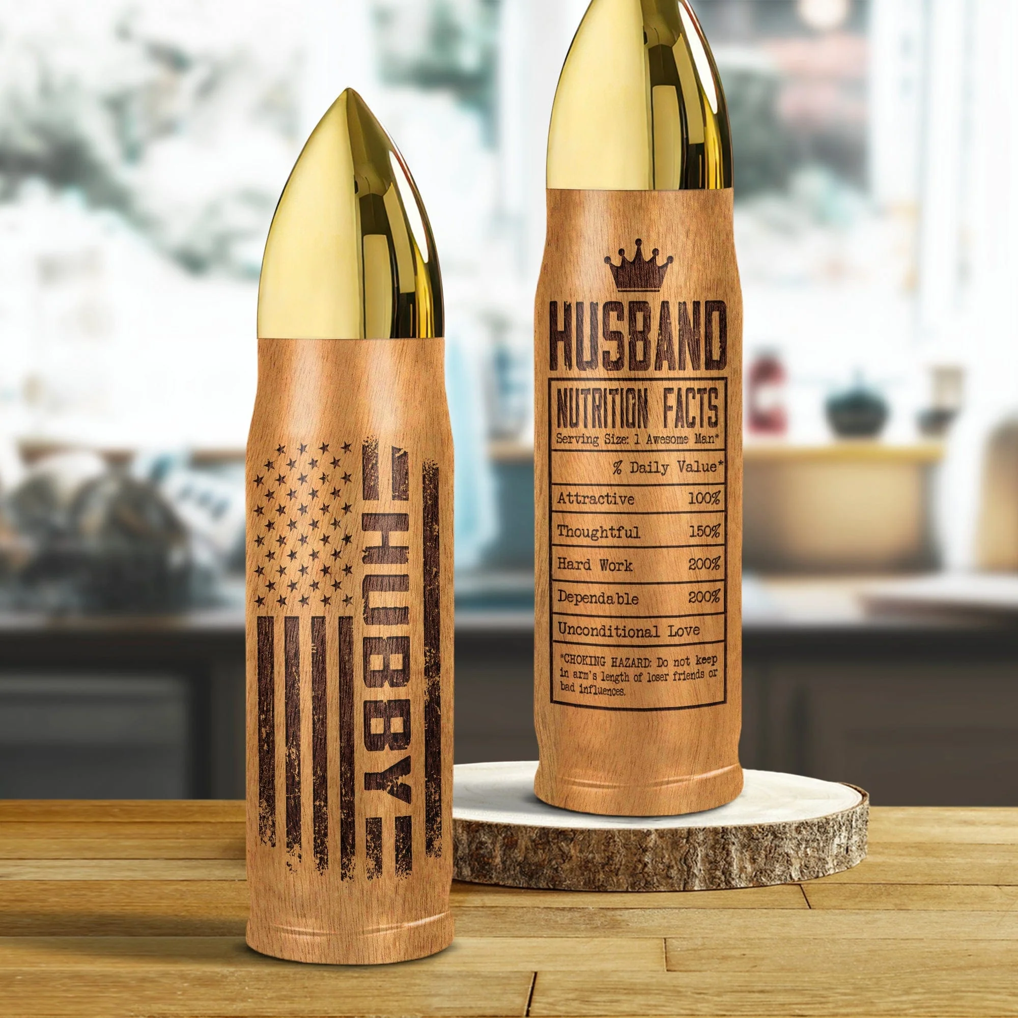 Custom Name Hubby Funny Gift For Husband Bullet Tumbler Personalized Gift HO82 891092 - Image 4