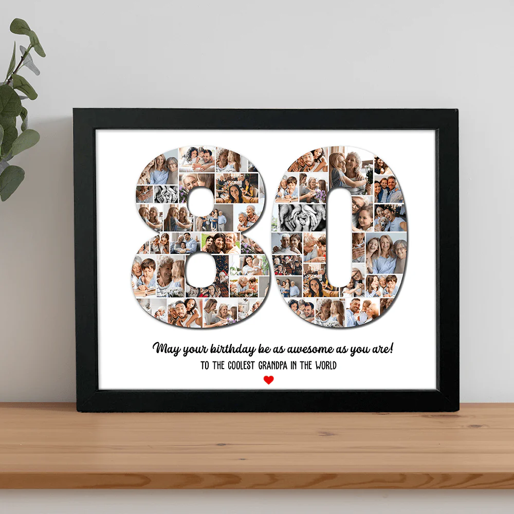 Custom Number Photo Collage Family Picture Frame T368 890112 - Image 3