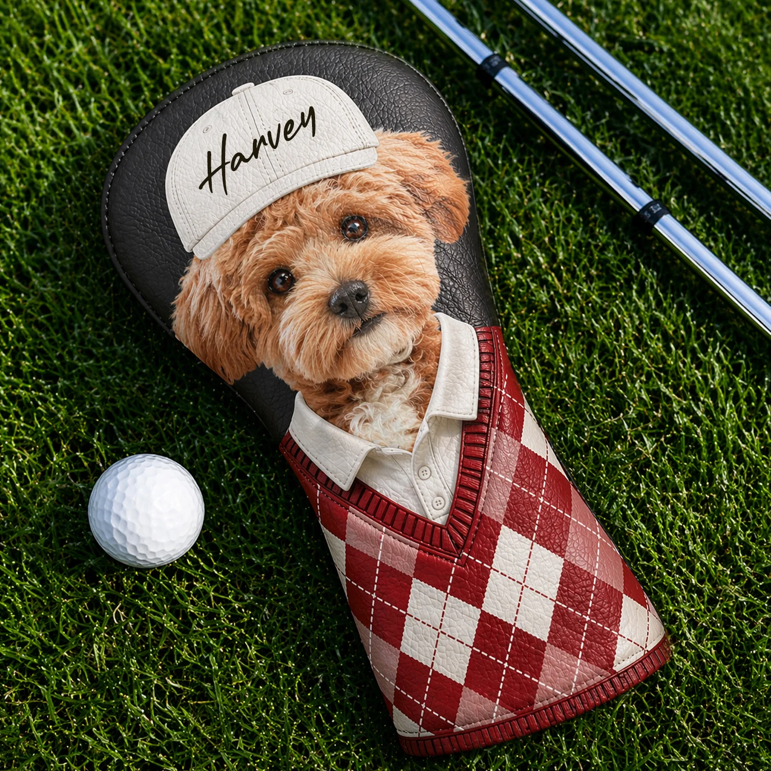 Custom Pet Photo Golf Head Cover, Golf Club Cover - Gift For Dog Cat Dad Mom, Golf Lovers HO82 902200 - Image 2