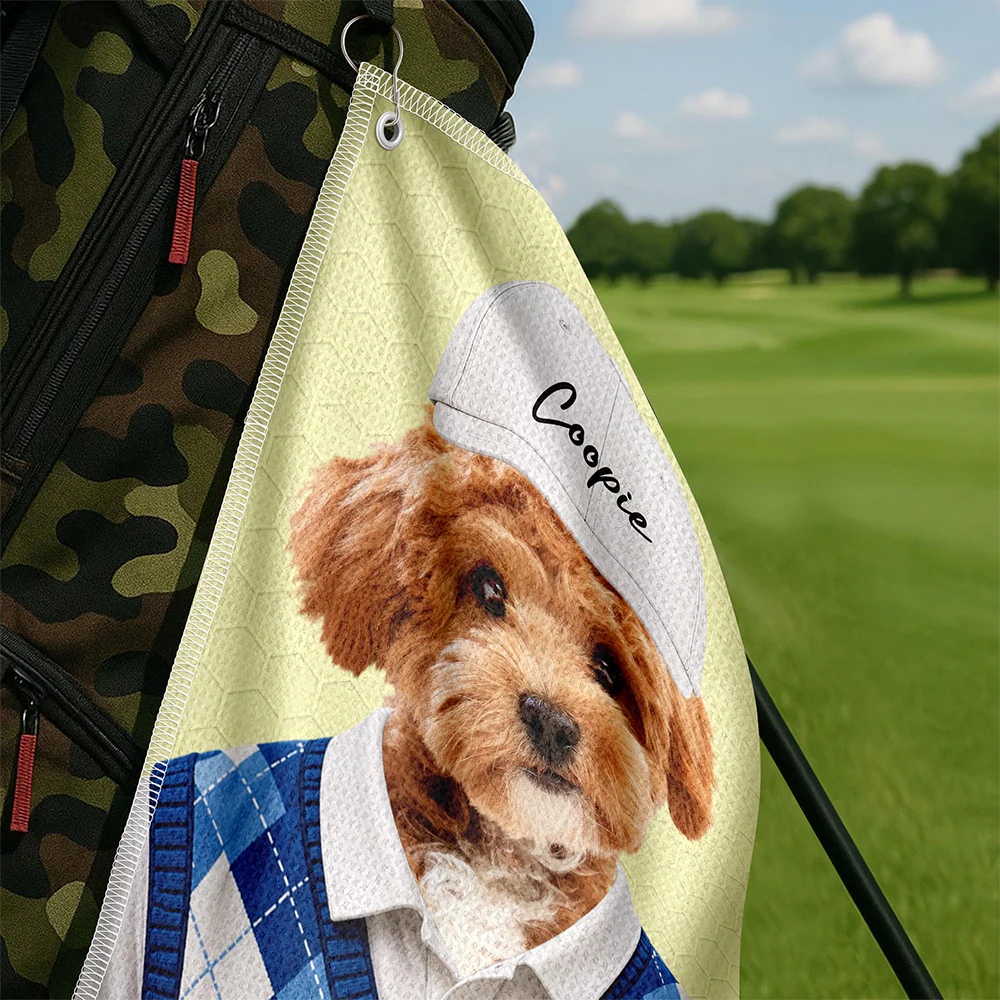 Custom Pet Photo Golf Towel - Gift For Dog Cat Dad Mom, Golf Lovers HO82 902364 - Image 10