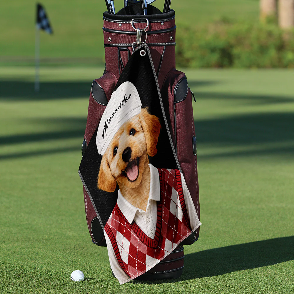 Custom Pet Photo Golf Towel - Gift For Dog Cat Dad Mom, Golf Lovers HO82 902364 - Image 6