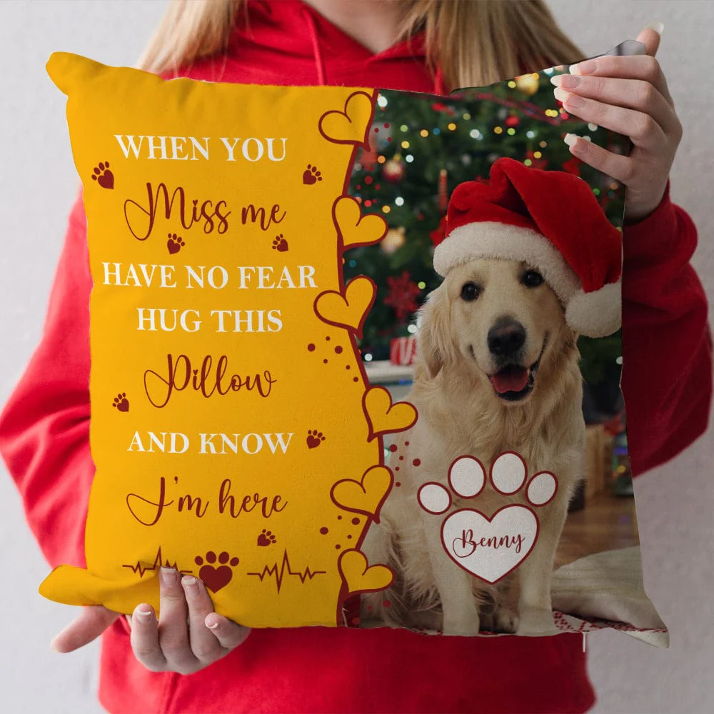 Custom Pet Photo Pet Loss Gift for Pet Lover Memorial Pillow HO82 893104 - Image 2