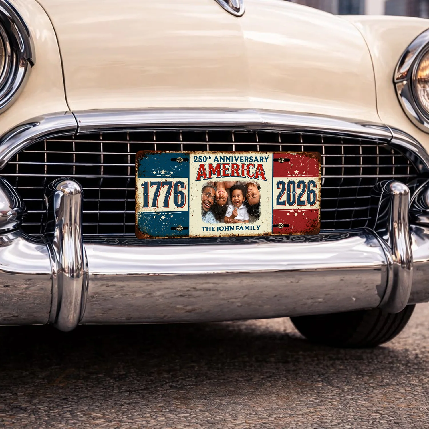 Custom Photo 1776-2026 250th Anniversary USA License Plate HO82 902110 - Image 3