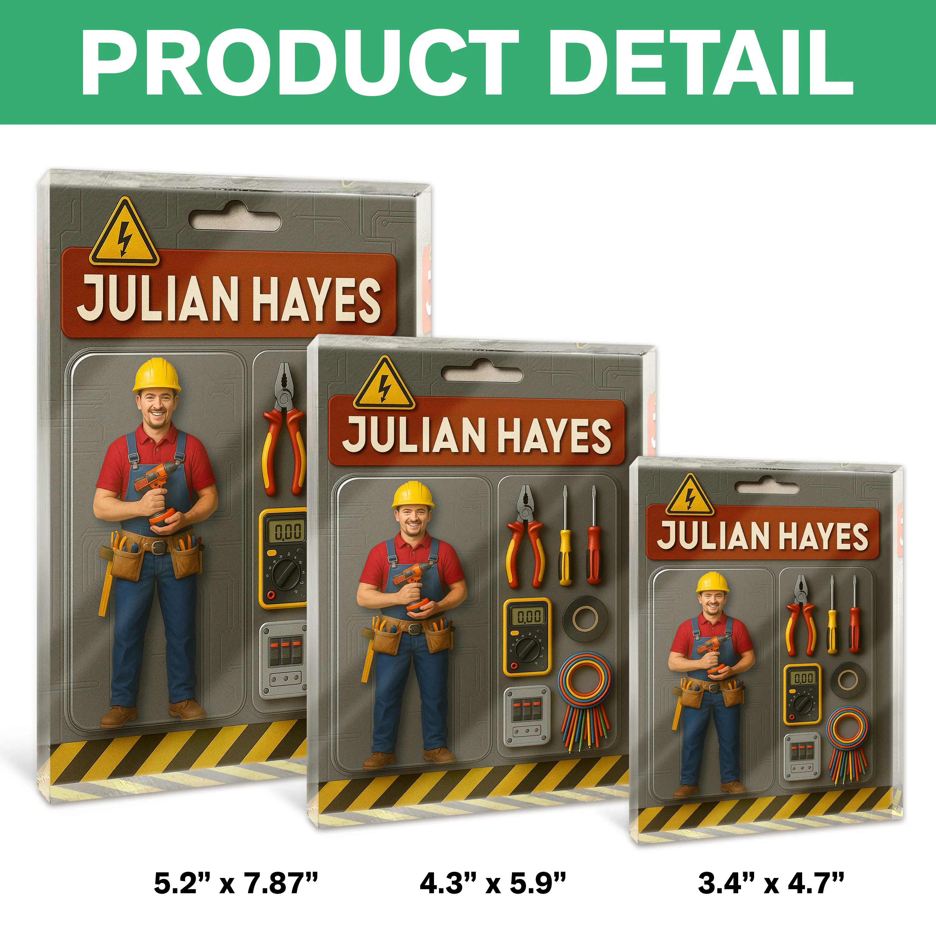 Custom Photo 3D Effect Mechanic Dad Acrylic Block Plaque, Unique Keepsake HO82 894220 - Image 6