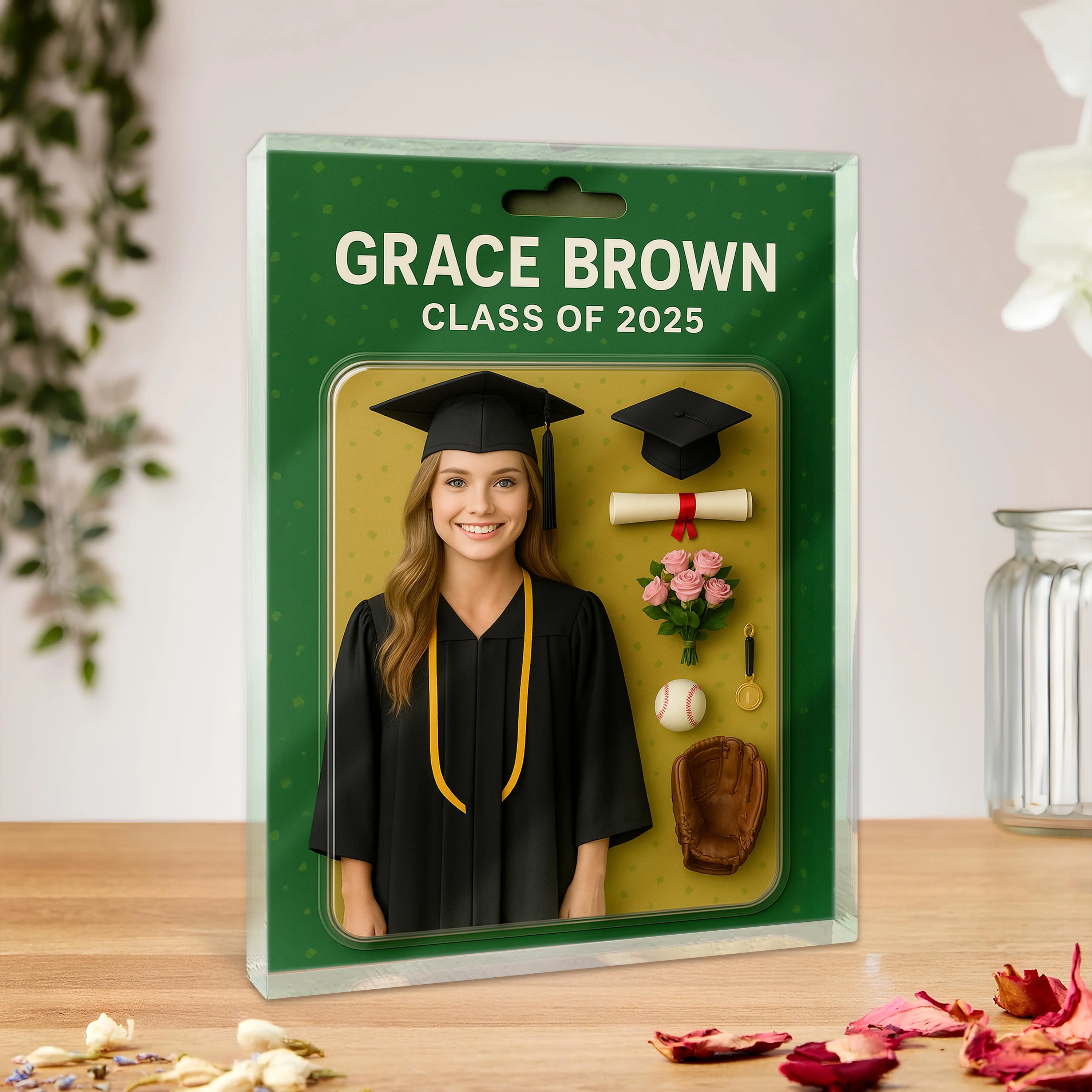 Custom Photo 3D Graduation Action Figure Acrylic Block Plaque, Unique Keepsake, Graduation Gift HO82 893902 - Image 3