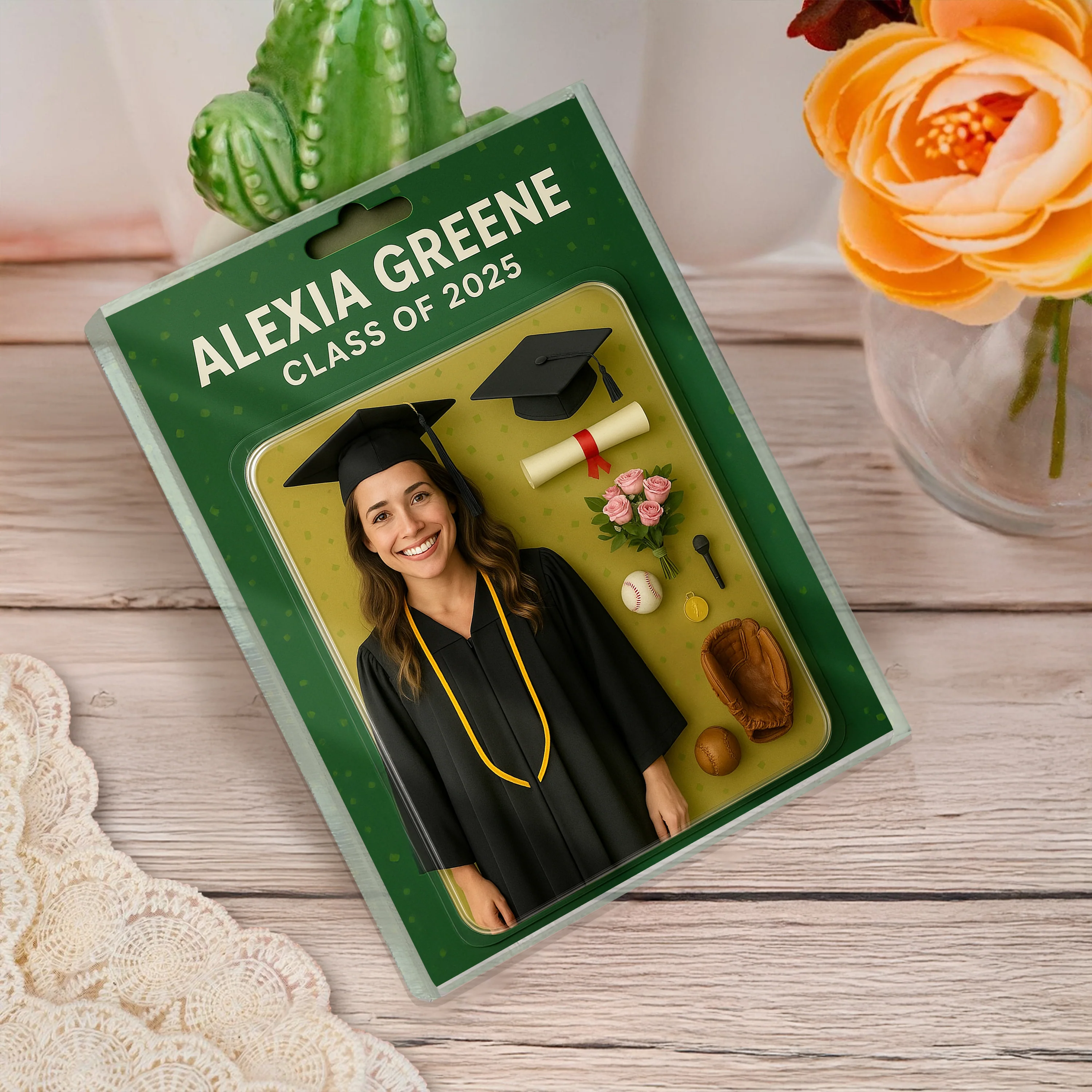 Custom Photo 3D Graduation Action Figure Acrylic Block Plaque, Unique Keepsake, Graduation Gift HO82 893902 - Image 4