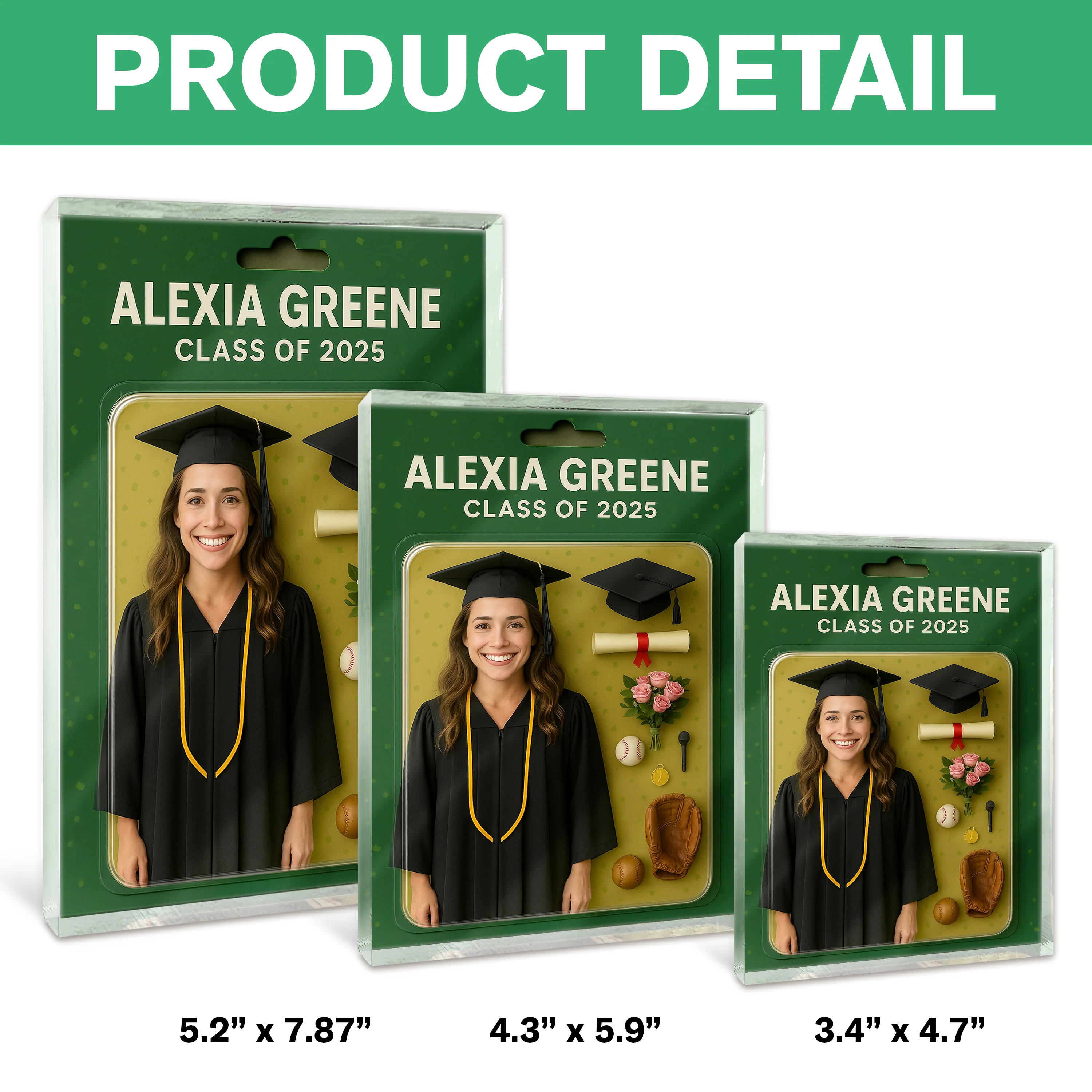 Custom Photo 3D Graduation Action Figure Acrylic Block Plaque, Unique Keepsake, Graduation Gift HO82 893902 - Image 6