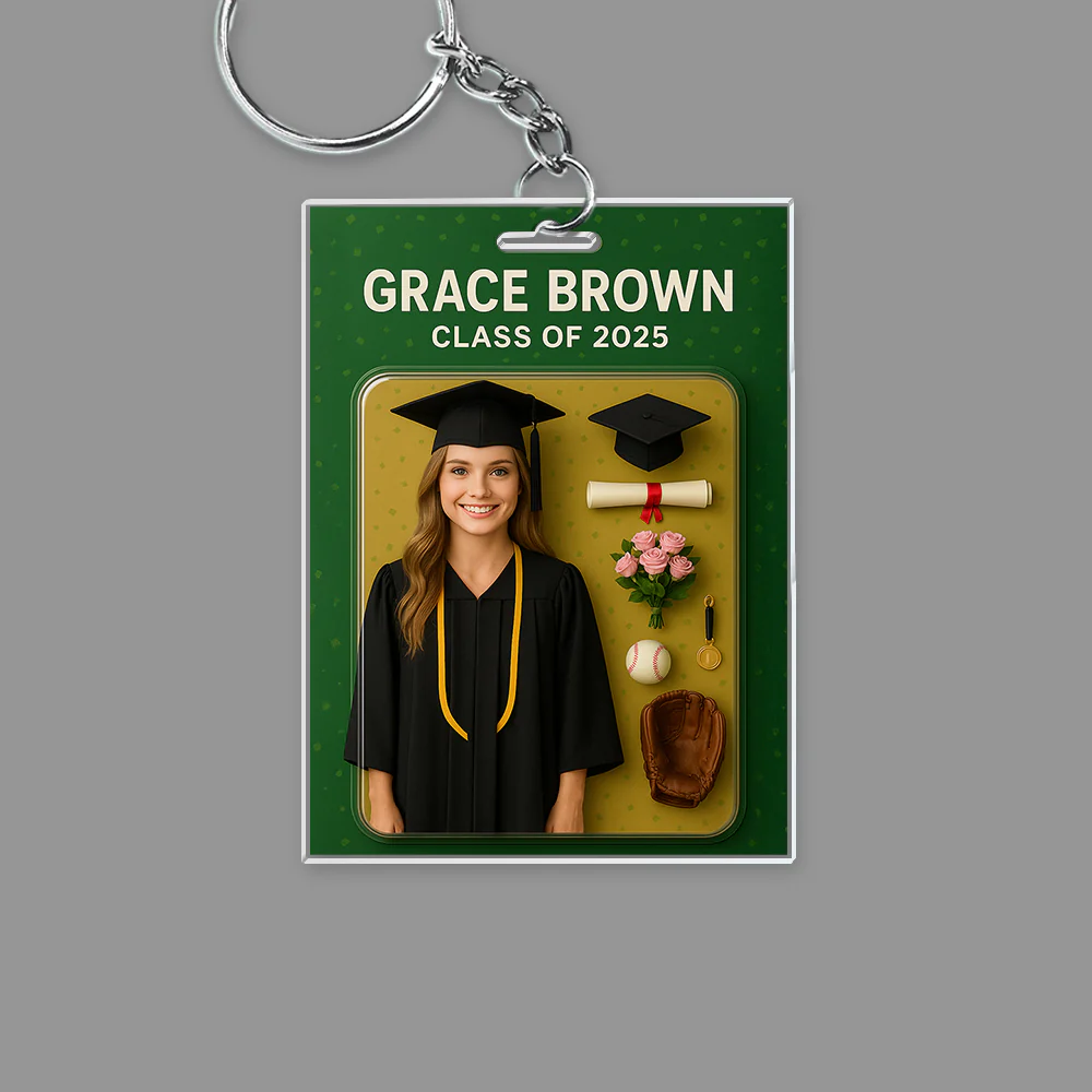 Custom Photo 3D Graduation Action Figure Acrylic Keychain HO82 893904 - Image 5