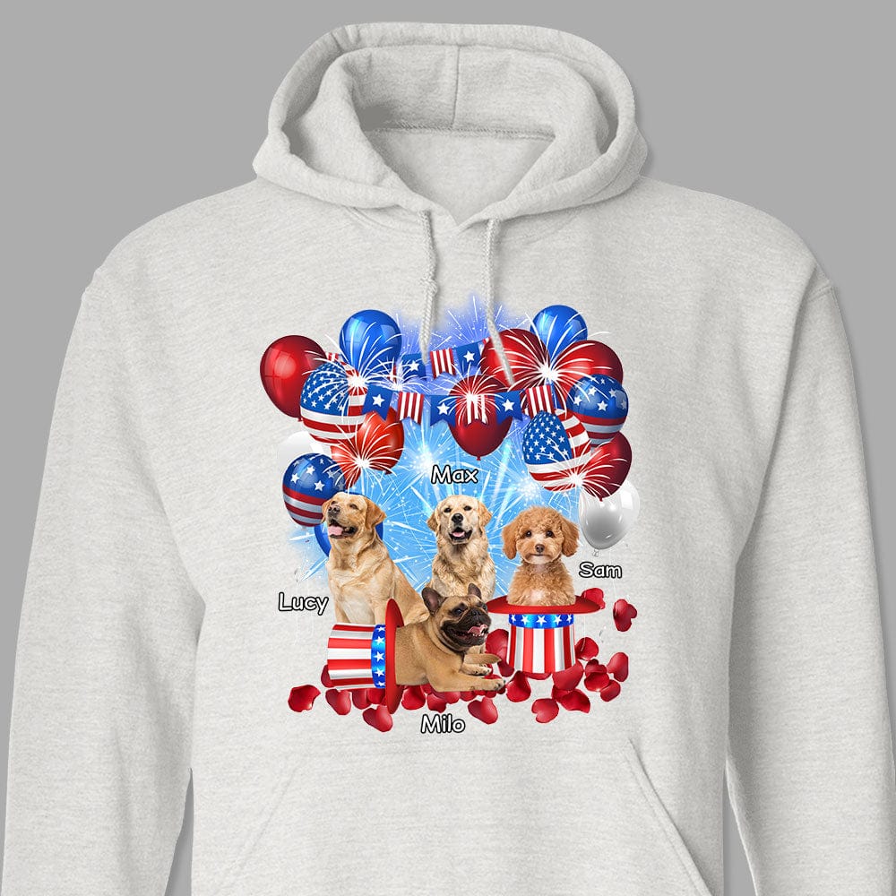 Custom Photo 4th Of July For Dog Lovers Bright Shirt HO82 890734 - Image 6