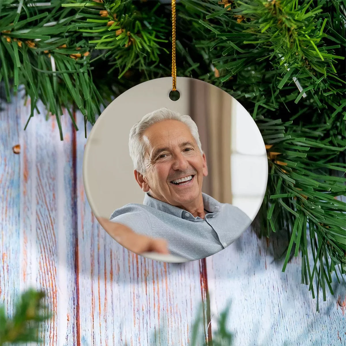 Custom Photo A Limb Has Fallen Loss Of Father Mother Memorial Christmas Ceramic Ornament HO82 893058 - Image 3