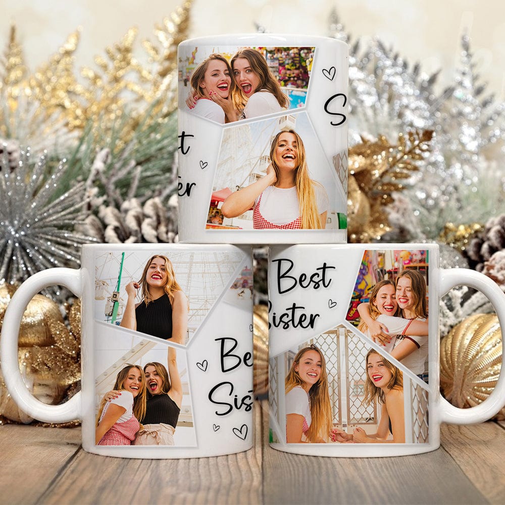 Custom Photo A Sister Is A Forever Gift Of Love Family Mug N304 890000 - Image 2