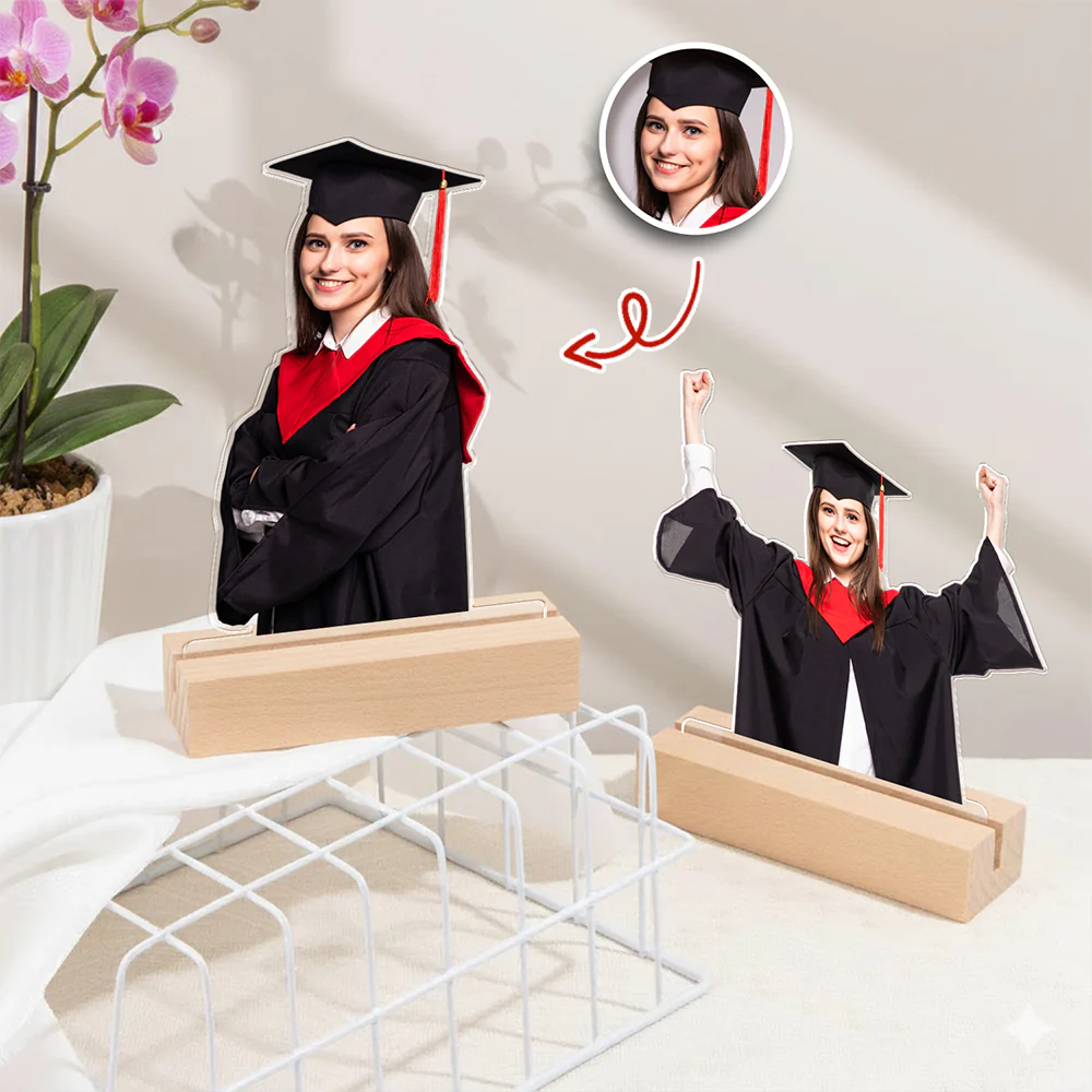 Custom Photo Acrylic Statuette, Gift for Family, Friends, Graduation Gift HO82 901136 - Image 2