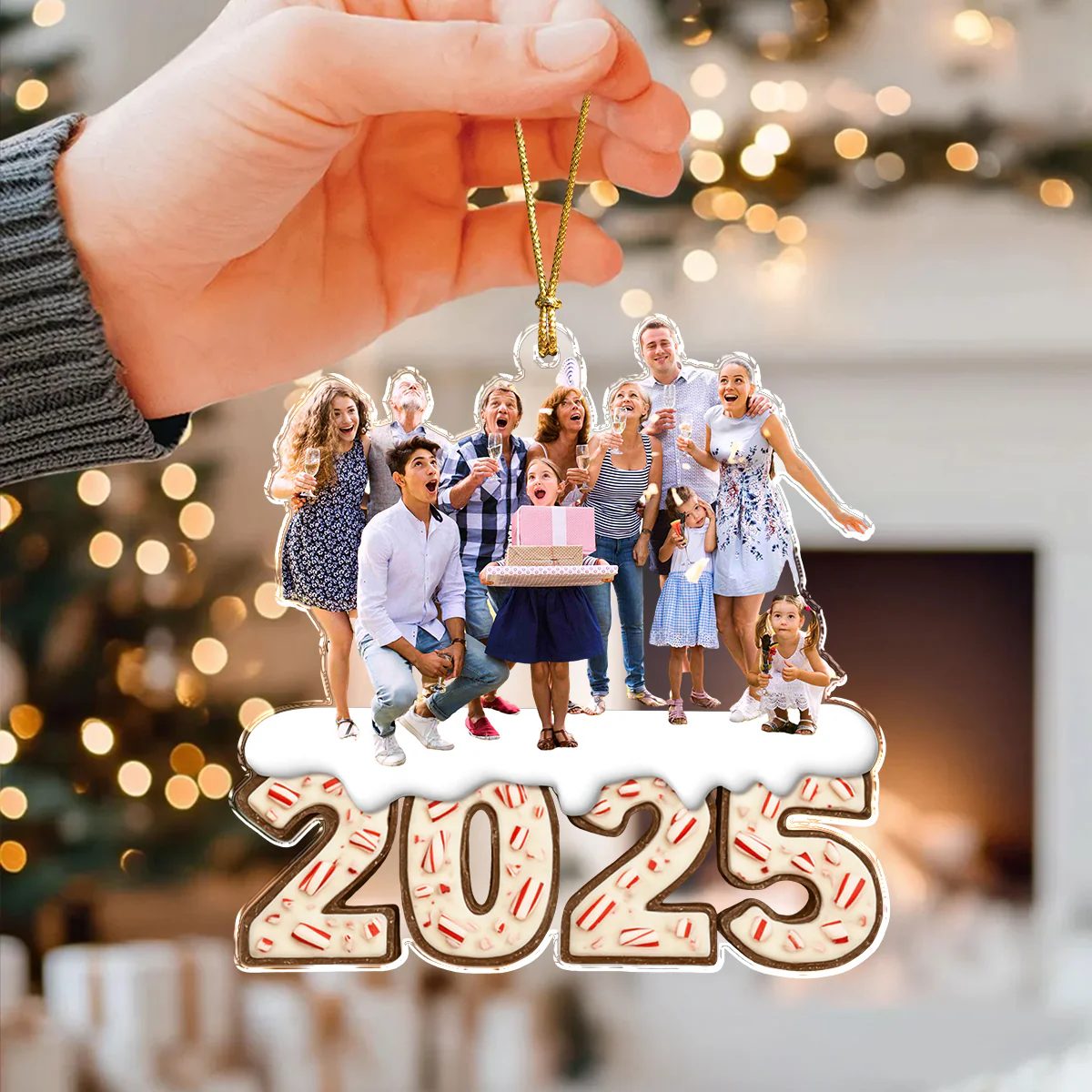 Custom Photo All We Need Is Us Family Acrylic Ornament Gift For Mom, Dad, Brother, Sister, Kids HO82 900066 - Image 3