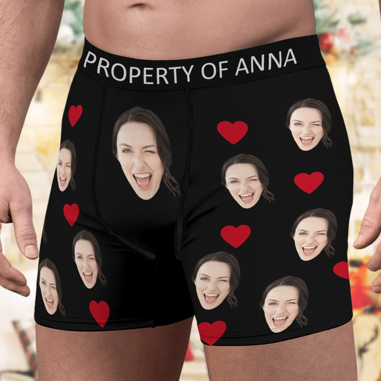 Custom Photo And Name For Valentine's Day Men's Boxer Briefs TA29 889978 - Image 2