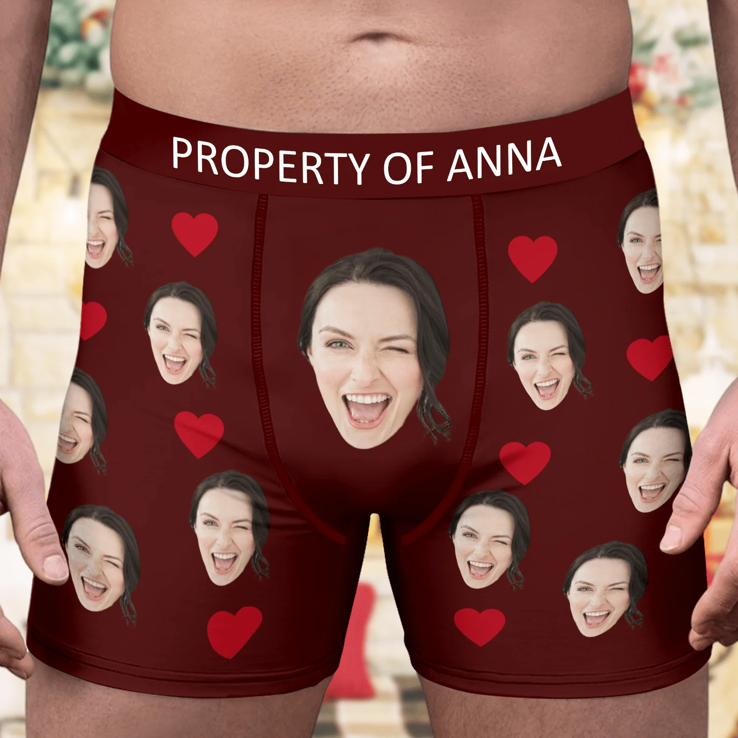 Custom Photo And Name For Valentine's Day Men's Boxer Briefs TA29 889978 - Image 3