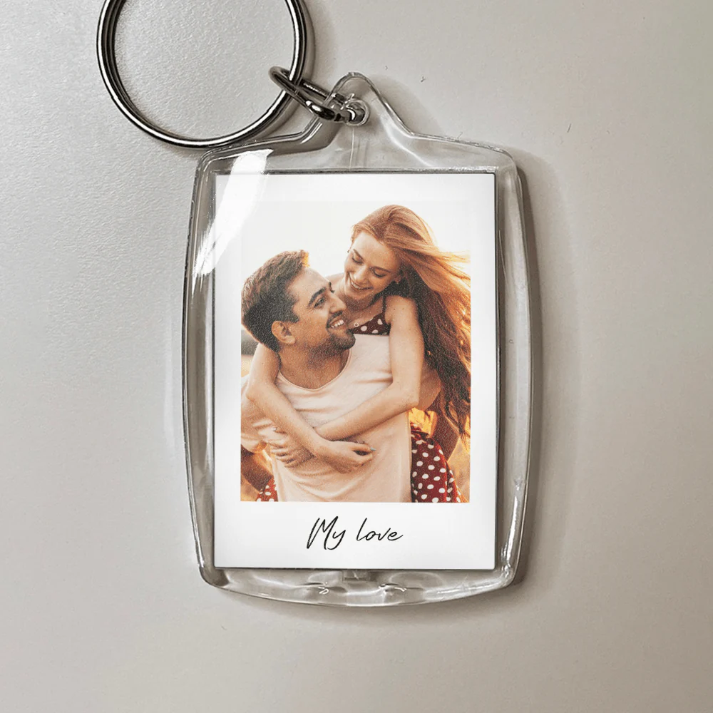 Custom Photo Anniversary For Girlfriend Boyfriend Acrylic Keychain TA29 889992