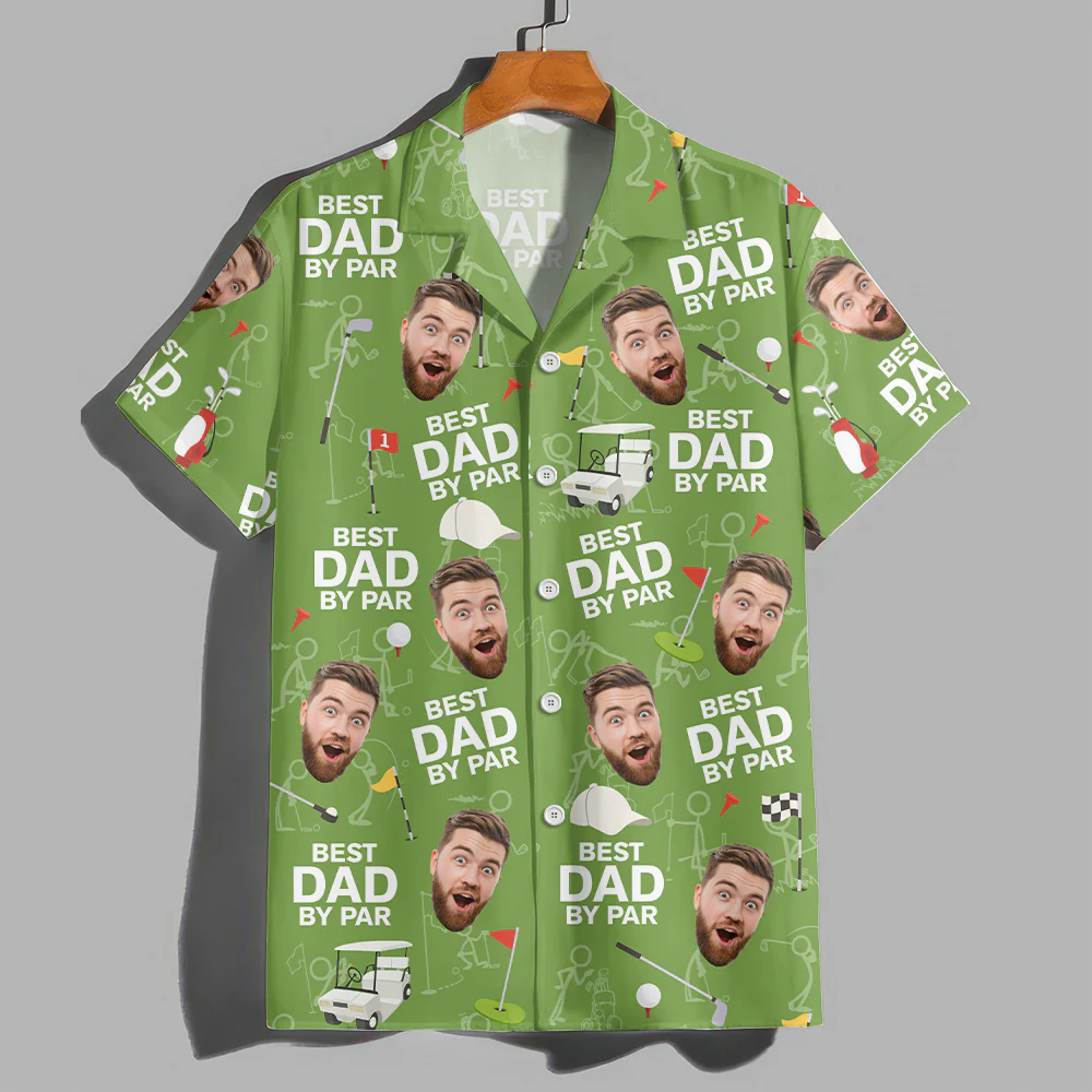 Custom Photo Best Dad By Par Familly Hawaii Shirt HO82 893748 - Image 5