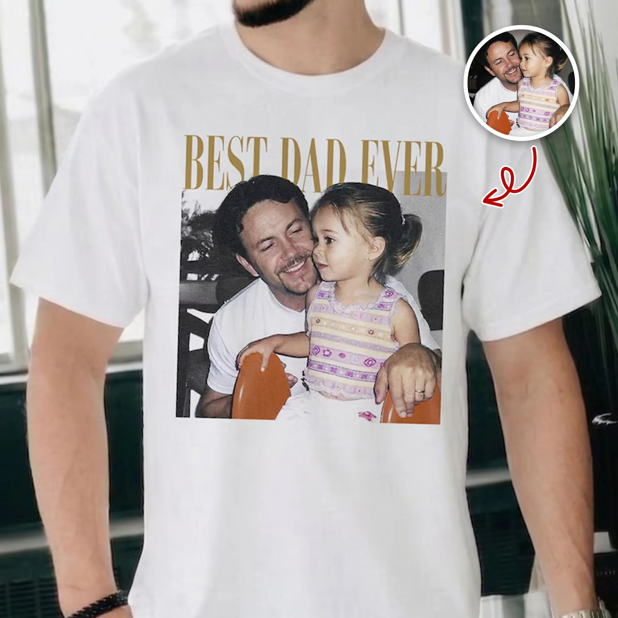 Custom Photo Best Dad Ever Comfort Shirt - Dad, Grandpa, Father's Day Gift, HO82 902712 - Image 2