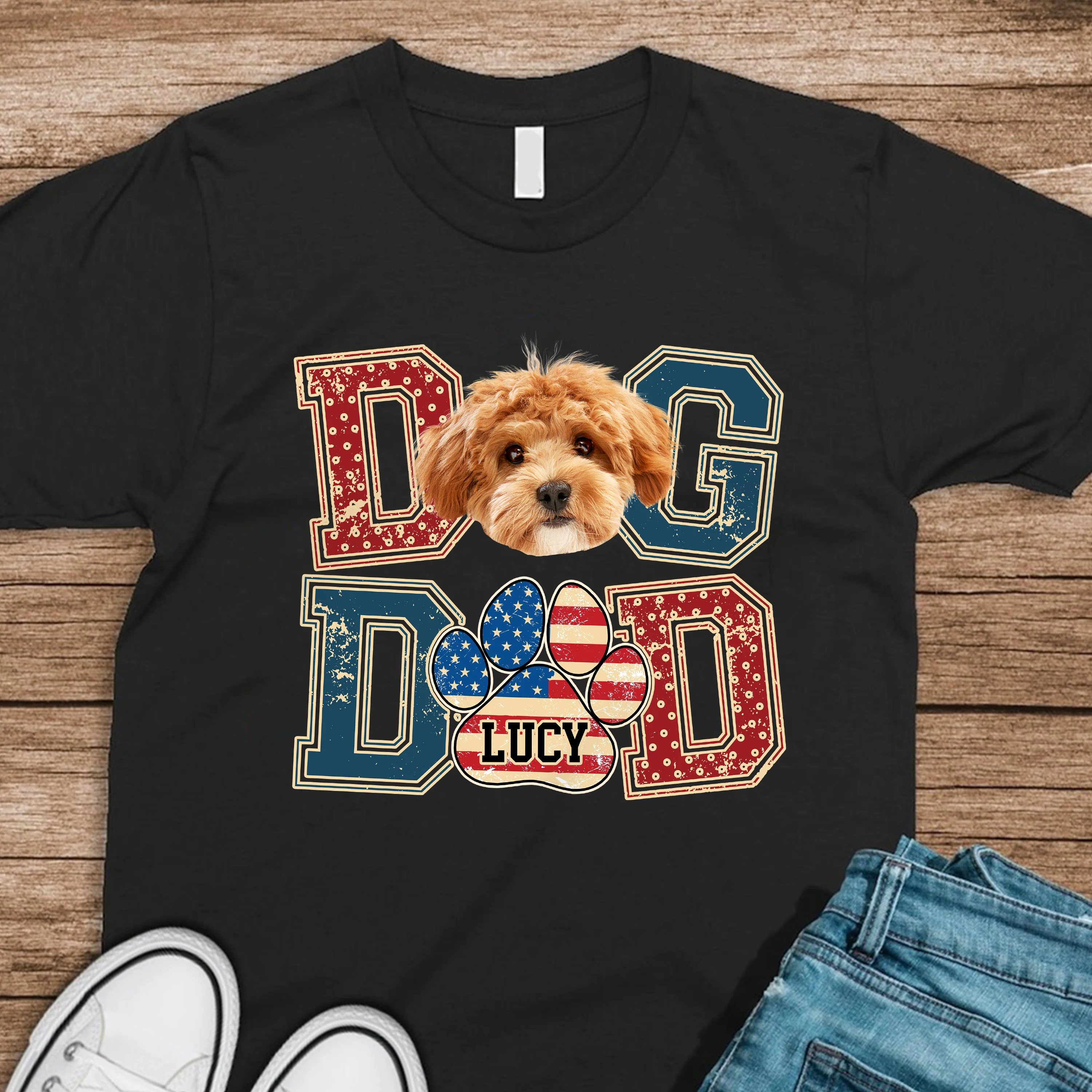 Custom Photo Best Dog Dad, Best Scooper Shirt Gift For Father's Day, Pet Owners, Pet Lovers HO82 894030 - Image 3