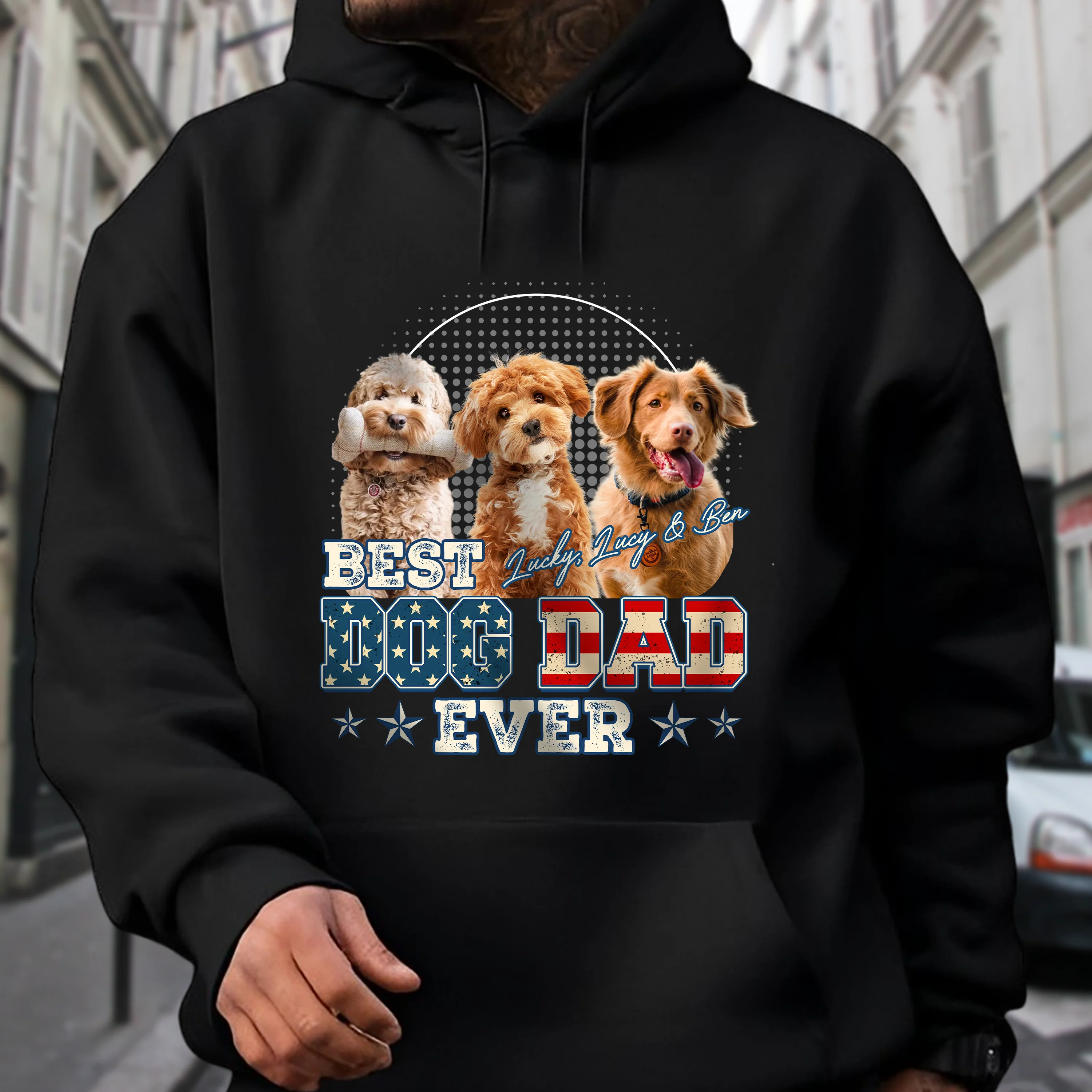 Custom Photo Best Dog Dad Ever Dog Shirt Gift For Dad HO82 893928 - Image 3