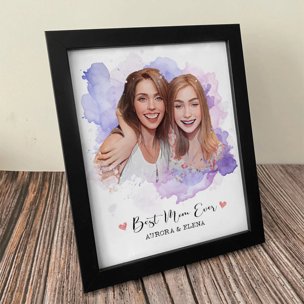 Custom Photo Best Mom Ever Happy Mother's Day Family Picture Frame T368 890378 - Image 2