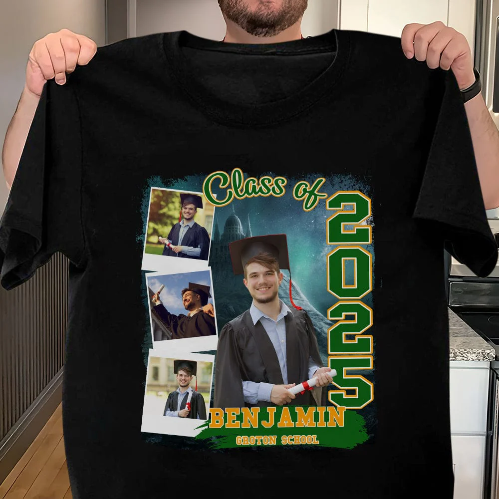 Custom Photo Build Your Own 2025 Graduation Dark Shirt N304 890100 - Image 8
